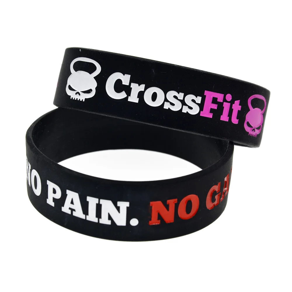 OBH 2 шт CrossFit No Pain No Gain мотивационный силиконовый резиновый браслет