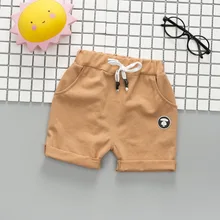 Летние шорты для маленьких мальчиков; Штаны для новорожденных; хлопковые модные короткие штаны для мальчиков; повседневная одежда для малышей; Одежда для младенцев