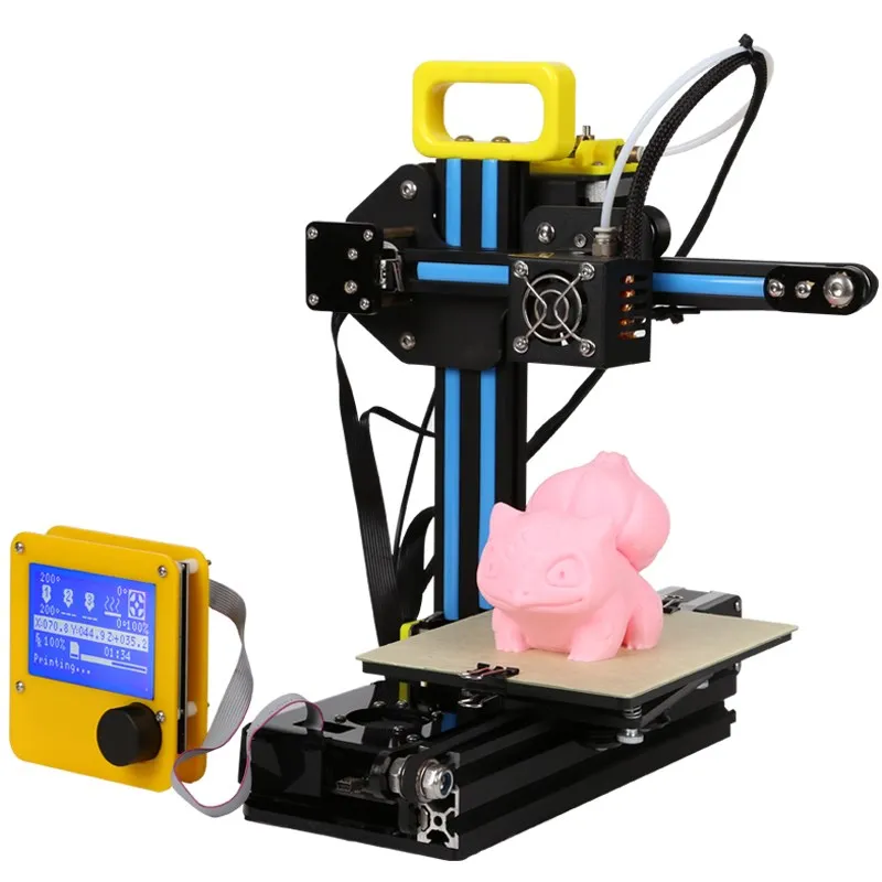 

CREALITY 3D 2017 Newest Aluminium Mini 3 D Printer CR-7 3D printer Kit DIY Easy To Carry With 12864LCD+filament Gift For Kids