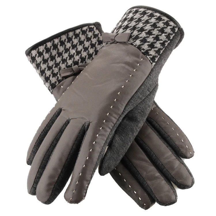 Free shipping hot selling 2 pairs PU leather lady's mobile screen-touching driving gloves thicken thermal keeping for winter Free shipping hot selling 2 pairs PU leather lady's mobile screen-touching driving gloves thicken thermal keeping for winter