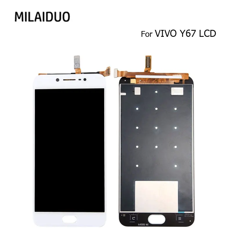 

TFT LCD Display For Vivo Y67 V5 Touch Screen Digitizer Full Assembly Replacement Parts White No Frame 5.5 Inch Best Quality