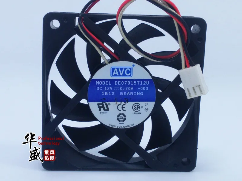 Для AVC 7 см DE07015T12U 7015 12 в А 70*70*15 мм для amd радиатор ЦП Вентилятор охлаждения