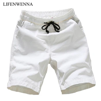

6 Colors Men's Casual Shorts Slim Regular Fashion Solid Cotton Shorts For Men New Summer Washed Vacation Beach Shorts Men M-5XL