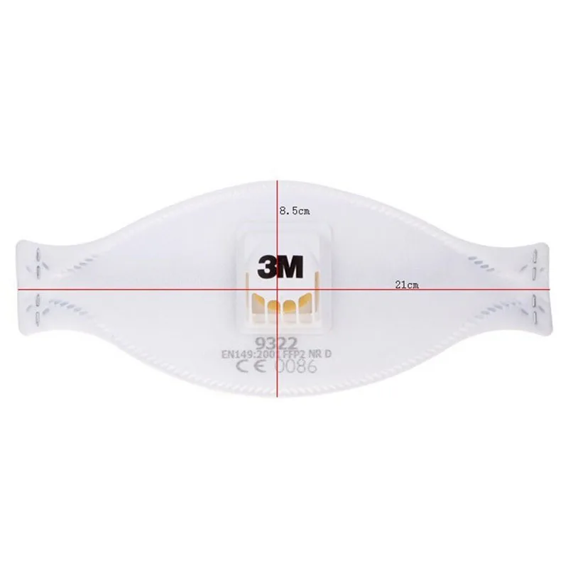 3 м 9322 одноразовая респираторная FFP2 клапанного плоский сложениях низкое сопротивление дыхания легкий GM958