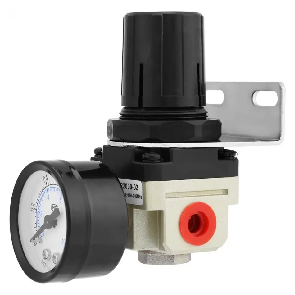 1 шт. регулятор давления воздуха G1/4 с манометром|gas regulator with gauge|gas pressure regulator1 |