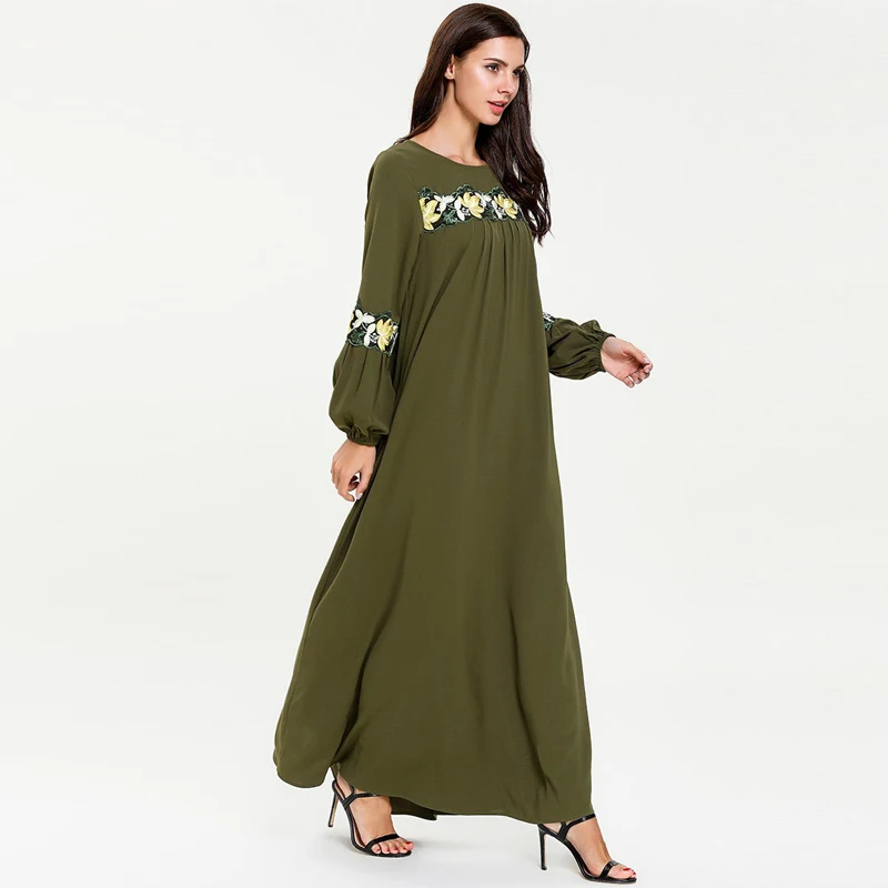 Vestidos Arabes Elegantes Abaya Caftan Dubai Islamic Kaftan Dress Women Ramadan Elbise Eid Dresses Sukienki Robe Femme Musulmane