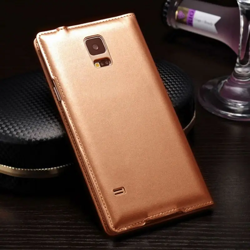 Smart View Auto Sleep Wake Function With Chip Leather Case Flip Cover Holster For Samsung Galaxy S5 I9600 G900 G900F G900H G900M|case smart|case for
