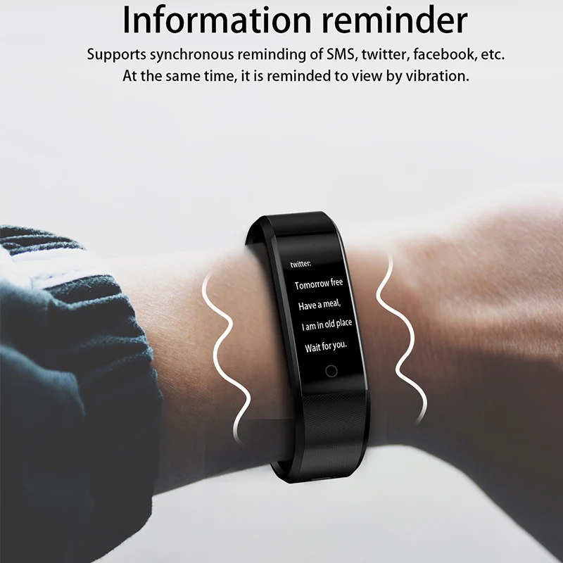 B05 Смарт Браслет Cicret сердечного ритма мониторы Smartband пульсометр Спорт здоровья фитнес трекер для IOS