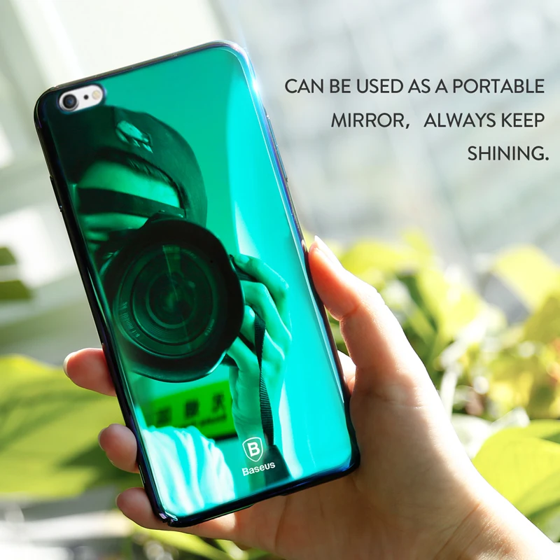 Ốp lưng tráng gương đổi màu Baseus Mirror Glass Case