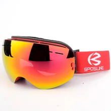 Для мужчин и женщин с двойными линзами, противотуманные лыжные очки с большим видением UV400, зимние спортивные лыжные маски, очки для снежного сноуборда