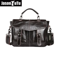 Bolsa de Portátil Maletín Bolsa de Negocios de Moda de Cuero genuino de Los Hombres Bolsas de Viaje Totes Cremallera Bolsas Mensajero de Los Hombres Bolsos de Cuero HN36