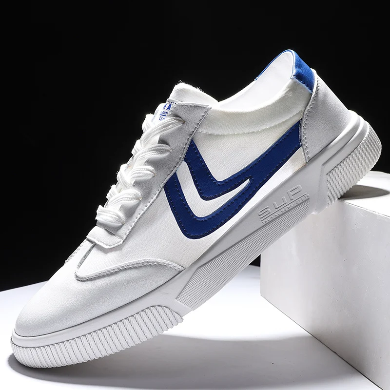 

219 Autumn Fashion Shoes for Men Popular Leather Man Casual Sneakers Lace Up Young Casual Footwear Comfortable Men Walking Shoes