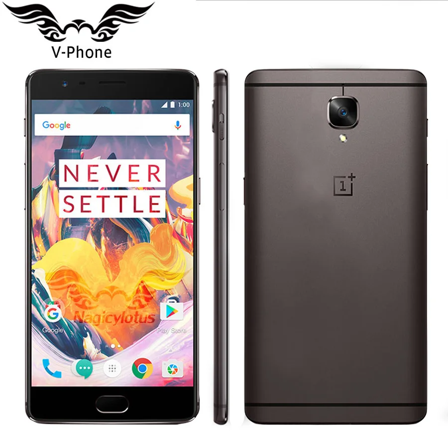 Фирменная Новинка 5," OnePlus 3T A3003 мобильного телефона(версия ЕС) 6 ГБ Оперативная память 128 Гб Встроенная память Snapdragon 821 16MP+ 16MP 4G nfc Android-смартфон