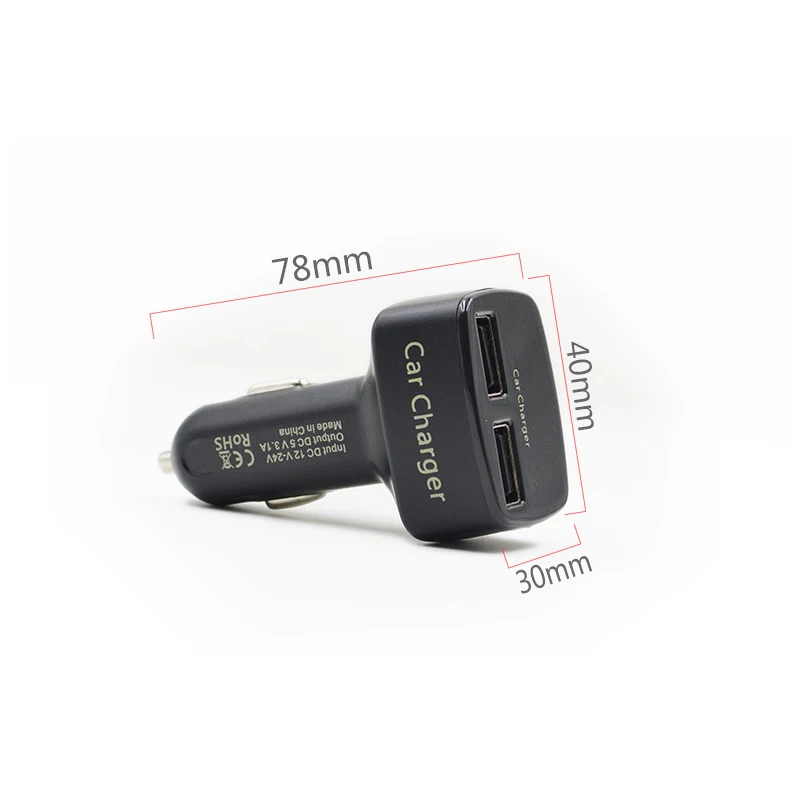 Двойное автомобильное зарядное устройство измеритель напряжения температурный дисплей двойной USB зарядный порт 4 в 1 амперметр DC 5 в автомобильный индикатор напряжения батареи