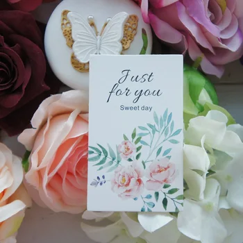 

20pcs just for you best wishes card multi-use Scrapbooking invitation DIY Decoration party invitation gift card message card