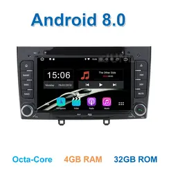 4 ГБ Оперативная память Android 8.0 dvd-плеер автомобиля для Peugeot 408 308 308SW 2008-2013 с Радио WIFI BT GPS