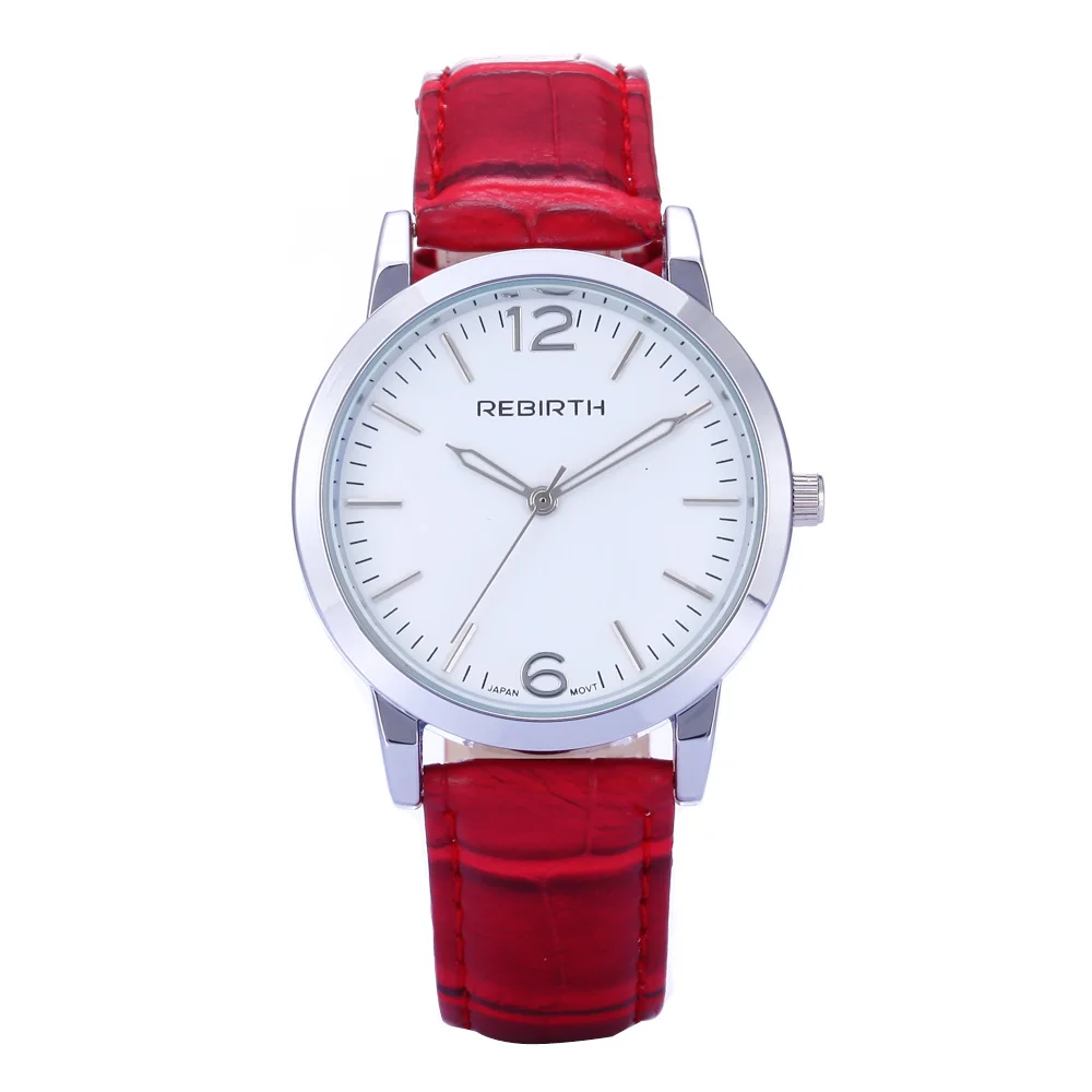 

Original Geneva Fashion design Women Watch Leather Strap Stainless steel case Girl Dress costume ladies Clock reloj mujer femme