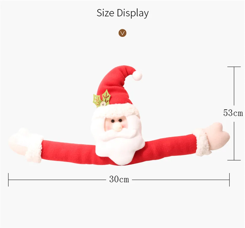 Прекрасный Санта-Клаус, снеговик, занавес, пряжка, Рождественское украшение для дома, новогодние вечерние украшения, тканевые игрушки, занавески, украшения, куклы