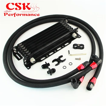 

7 Row AN10 Oil cooler w/Bracket Hose Kit Fits For BMW E36/E46 M3 135/E90 335/640/740