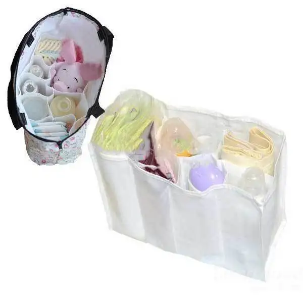 LeonaBoy Baby Diaper Nappy Changing Storage Bag 7 Liner Cell Divider Mother | Мать и ребенок