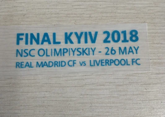 Лига чемпионов 2018 Мадрид против Ливерпуль финал Киева NSK OLYMPICSTADIO 26MAY печати шрифт