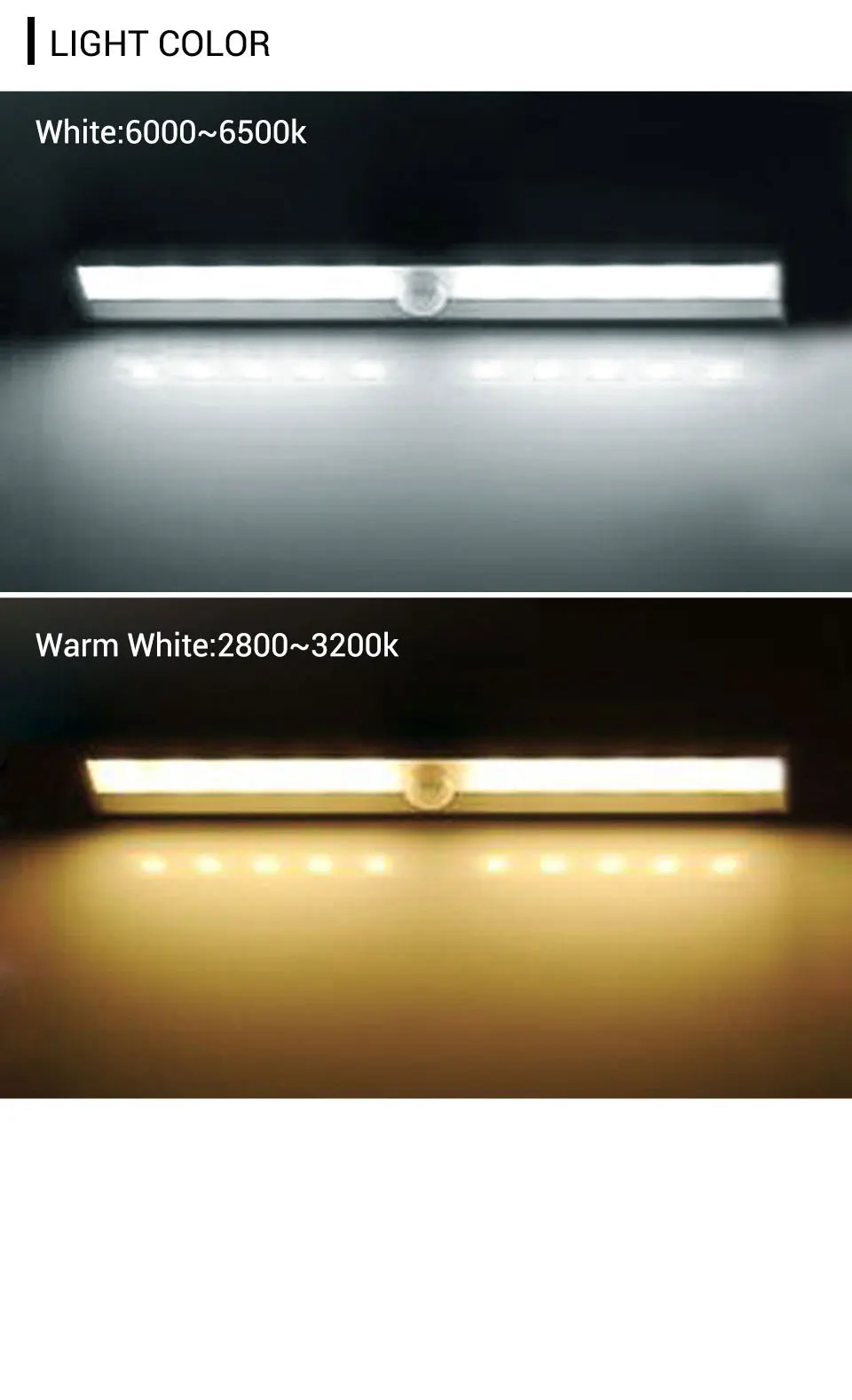 Светодиодный светильник под шкаф с PIR датчиком движения лампы для кухонных шкафов Luz Con сенсор De Movimiento шкаф спальня светильник
