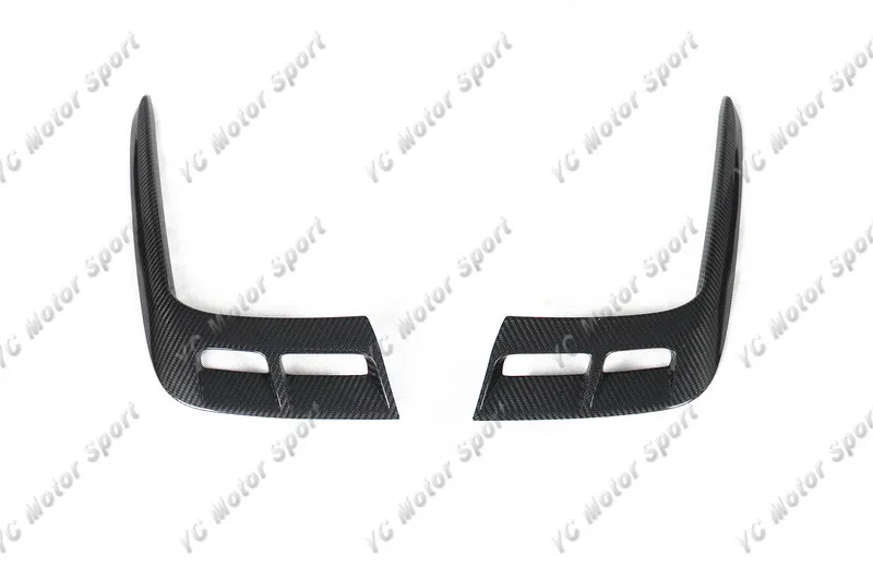 2015-2018 Bentley Bentayga Mulliner Carbon Package Style Front Bumper Air Duct Intake Addon Cover Canards CF (1)