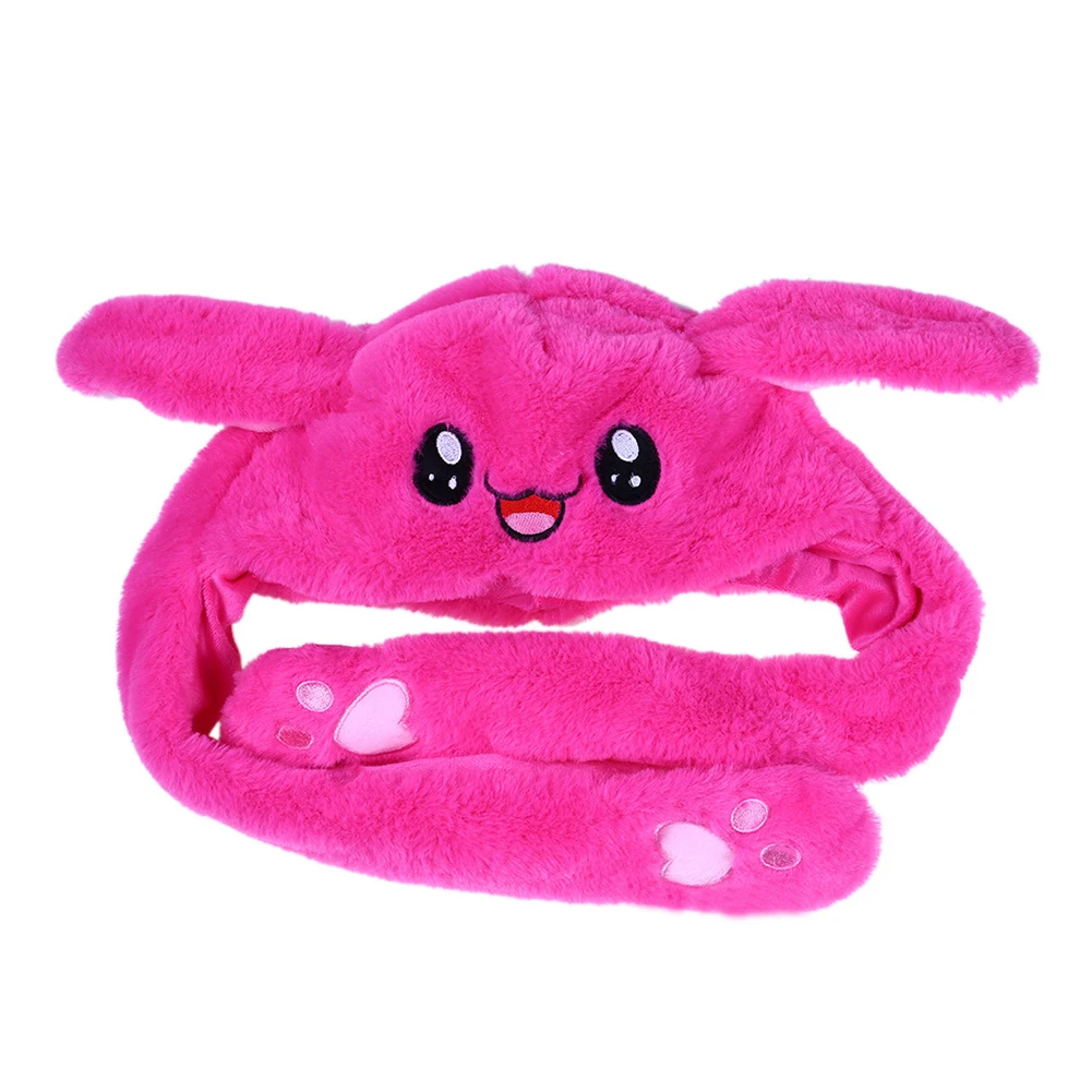 Милый кролик плюшевый головной убор Забавный игрушечный ушной пух кролик подарочная игрушка для детей девушки девушка