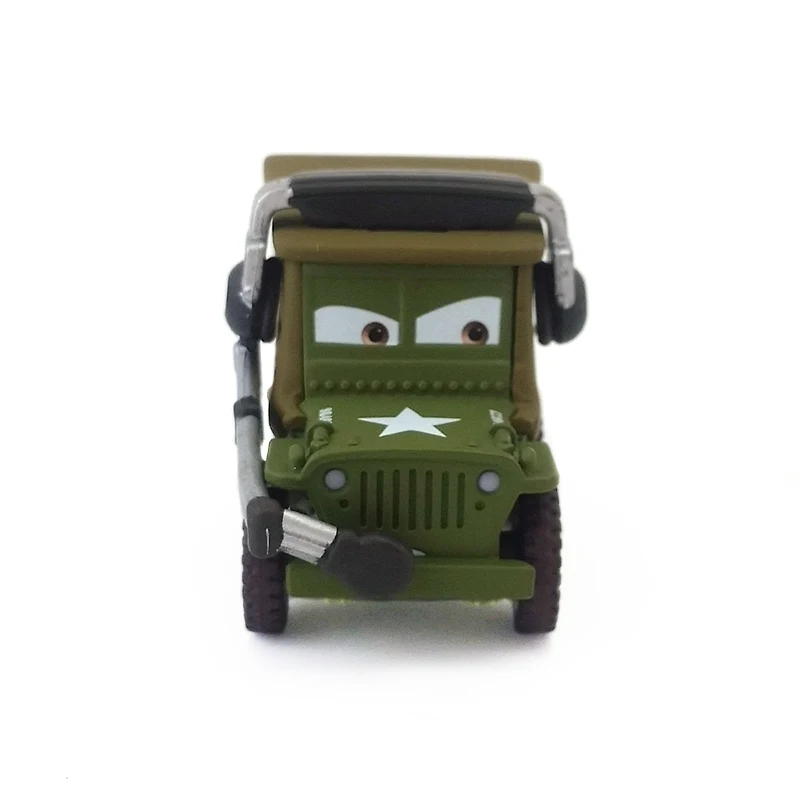 Disney Pixar Cars Sarge с гарнитурой металлическая литая под давлением игрушечная машинка 1:55 детские подарки Свободные абсолютно новые и