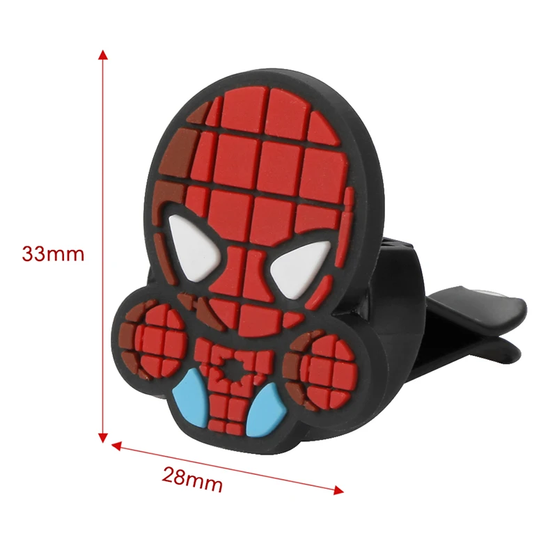 Car Vent Perfume Clip Marvel Avengers Heros Figure Cute Air Freshener Decoration Auto Interior Accessories Car-Styling