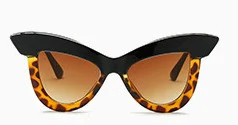 Кошачий глаз Sexi для женщин солнцезащитные очки для дамы Роскошные брендовая дизайнерская обувь большой рамки защита от солнца очки UV400 - Название цвета: C7