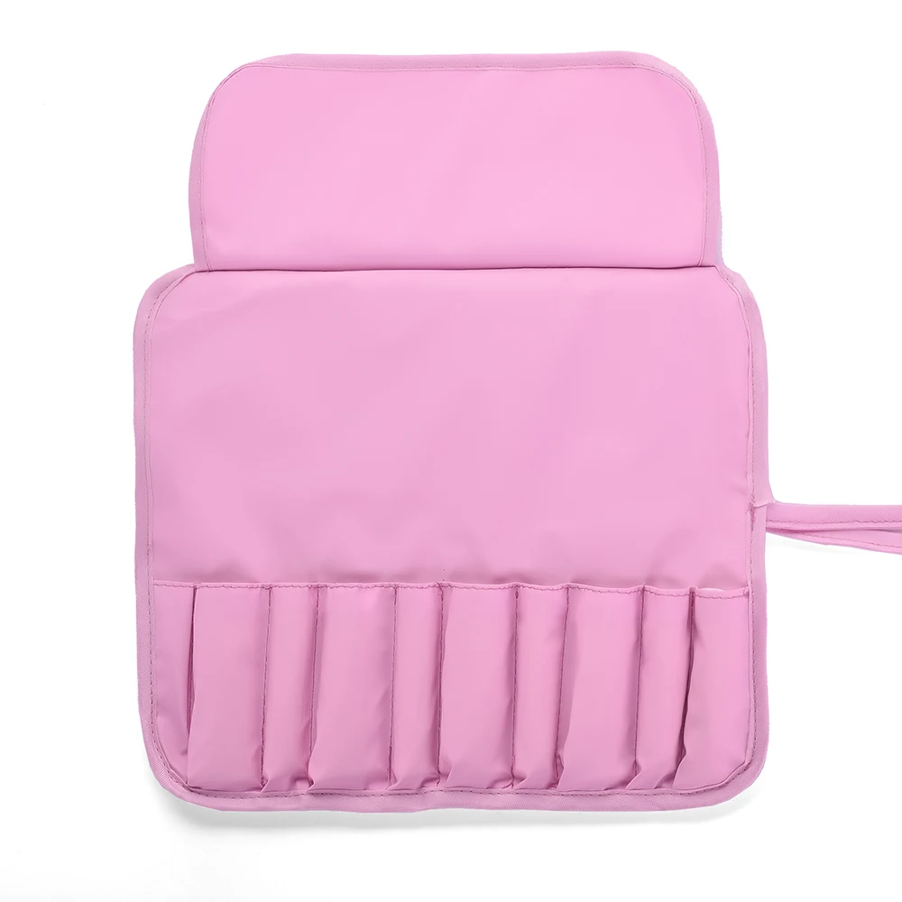 VANDER 2017 High Quality 10 Pcs Makeup Brush Storage Package Nylon Makeup Bag Makeup Brush Empty Bag Makeup Brush Pink (1)