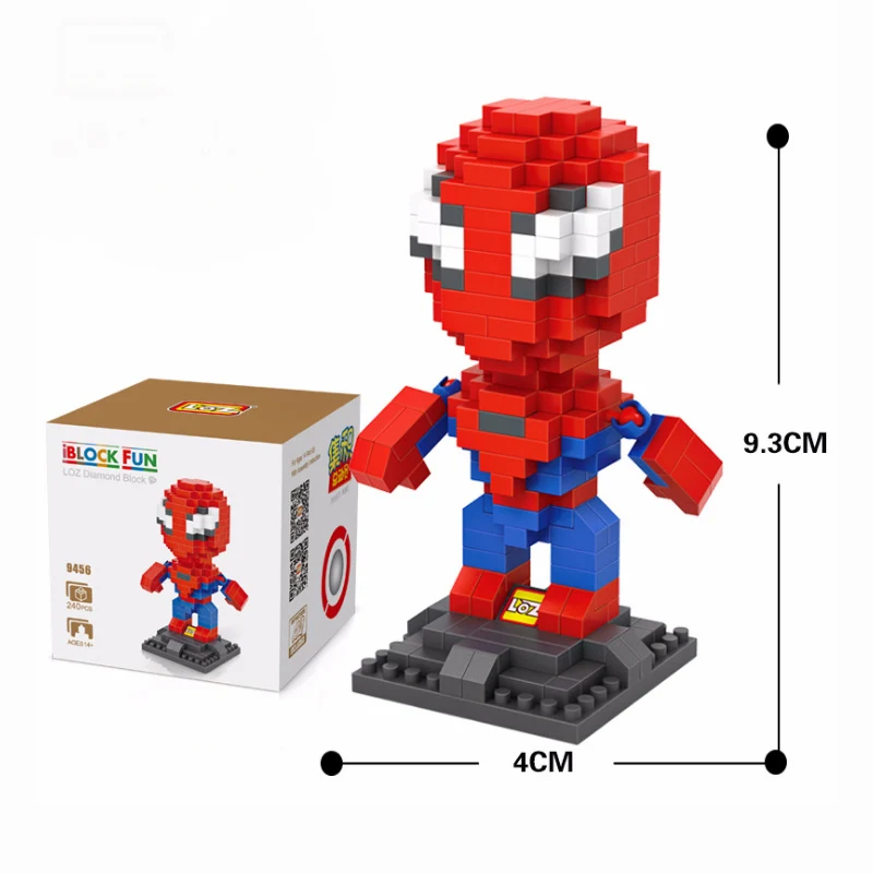 1 шт. маленькие частицы DIY Marvel Мстители экшн куклы Алмазные Кирпичи Обучающие