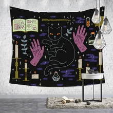 Loartee Witchcraft Ouija ручной гобелен Psychic Magic Astrology Comics Богемный Хиппи divination домашний навесной декор для стен ковер