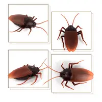 EBOYU RC Cockroach Remote Control Car Vehicle Animal Toys Electronic Realistic Fake Big Insect Bug Glowing Eyes Kids Gift 2