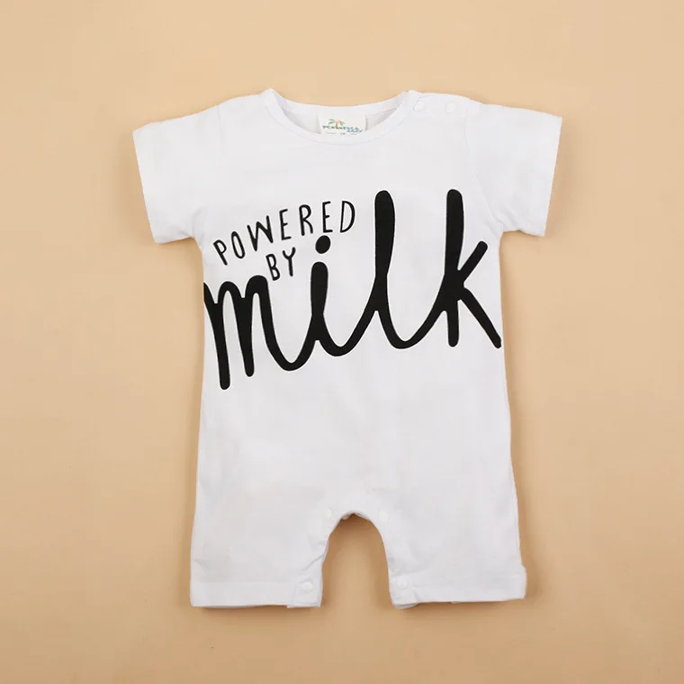 Bebe Roupas Cotton SHort sleeve font b Baby b font boys girls summer Jumpsuits the crazy