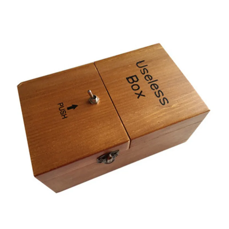 Новая креативная деревянная бесполезная коробка приколы и розыгрыши Забавные игрушки оставьте меня в одиночке коробка для подруги ребенка Подарки для детей - Цвет: LBE5101
