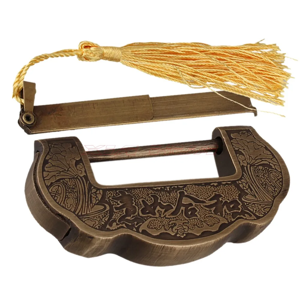 1PCS Chinese Vintage Antique old style lock Chinese Retro locks Padlock