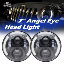 CO LIGHT 1 Pair 80W Led Headlights DRL Round 7 Inch High Low Beam H4 H13