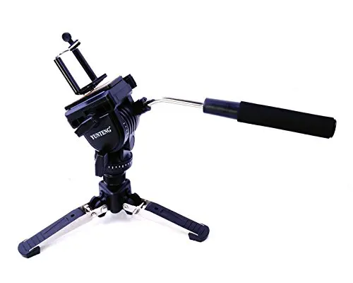 Штатив-монопод для фотосъемки с головкой из жидкости, БЫСТРОРАЗЪЕМНАЯ пластина и подставка для монопода для многих камер Yunteng VCT-288