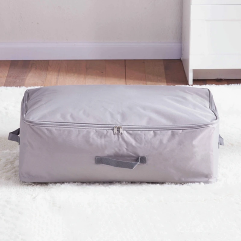 62L Oxford Fabric Under Bed Storage Bag Closet Organizer Space Saver