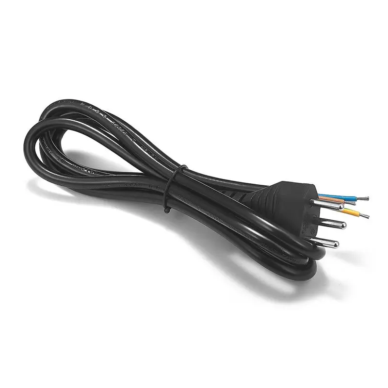 150pcs Swiss CH 3 Pin Power Cord 1.5m 5ft 18AWG Stripped Power Supply Electrical Cable For