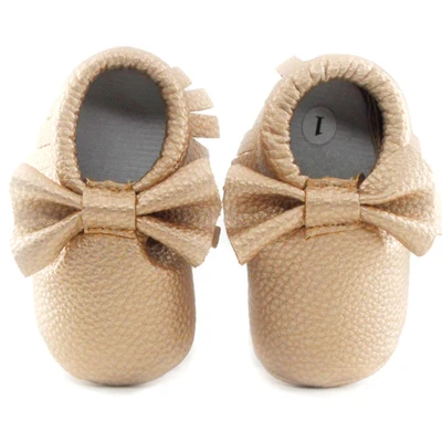 Милая детская обувь для новорожденных мальчиков и девочек; удобная обувь для первых шагов; кожаная подошва; обувь принцессы с бахромой; повседневные Мокасины - Цвет: gold  red sole