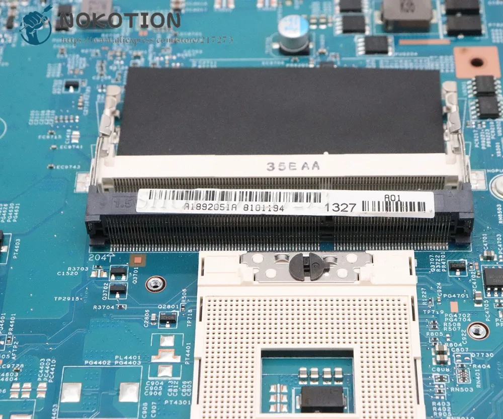 NOKOTION para Sony Sve17 Sve1711 placa base de computadora portátil HM76 DDR3 HD7600M gráficos A1892051A 48.4MR10.021 MBX-267 placa principal