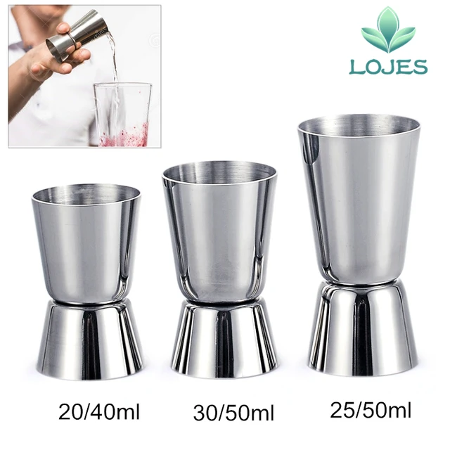 Stainless Steel Cocktail Measuring Jigger Double Jigger Measure Shot Drink Spirit Measure Cup Bar Accessories Bar Tools