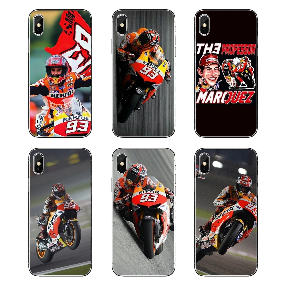 Марка Marc marquez 93 для Xiaomi Redmi 4x S2 3 S Note 4 5 6 6A Por Pocophone F1 mi прозрачный мягкий чехол Чехлы |
