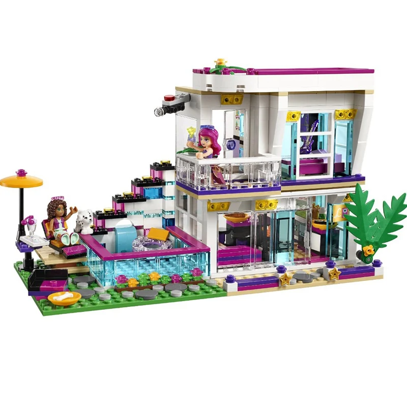 619-Pcs-Bela-10498-Girl-Friends-Series-Livi-s-Pop-Star-House-Building-Blocks-Andrea-Toy (1)