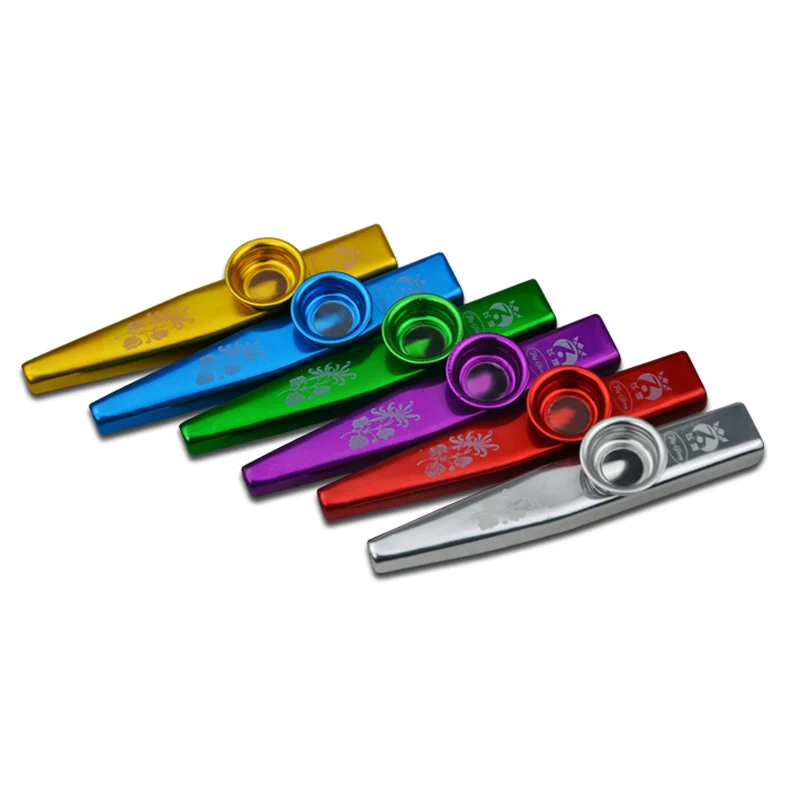 Kazoo флейта играть Класс Портативный металлические инструменты легко для взрослых и детей, чтобы узнать резьба декоративный узор