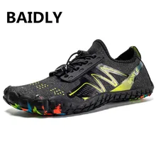 Летняя водонепроницаемая обувь; Мужская обувь для плавания; пляжная обувь; большие размеры; мужские кроссовки; цветная обувь; zapatos hombre