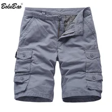BOLUBAO модные брендовые мужские шорты Карго новые летние мужские повседневные хлопковые шорты Мужчины мульти-карманные рабочие повседневные мужские шорты